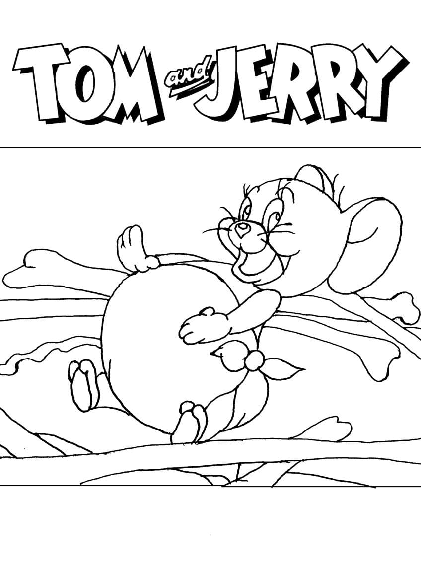 Desenho de Tom e Jerry Download Pdf para Colorir e Pintar