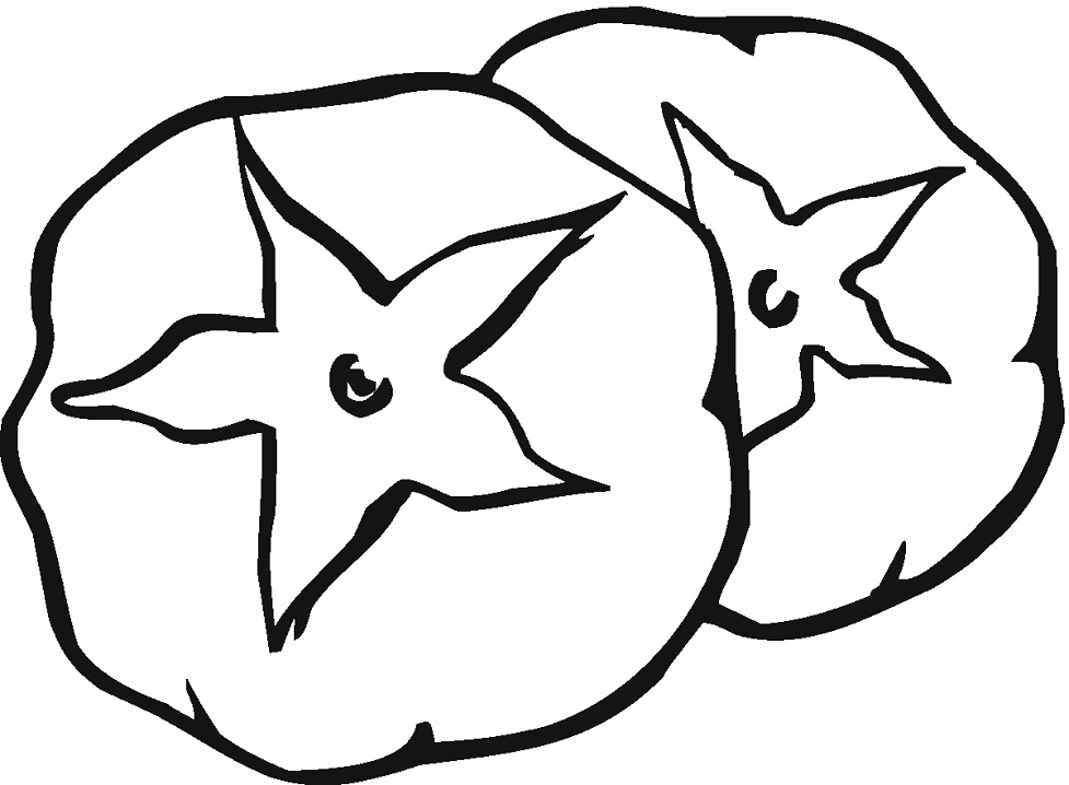 Desenho de Tomate Grátis para Imprimir e Colorir e Pintar