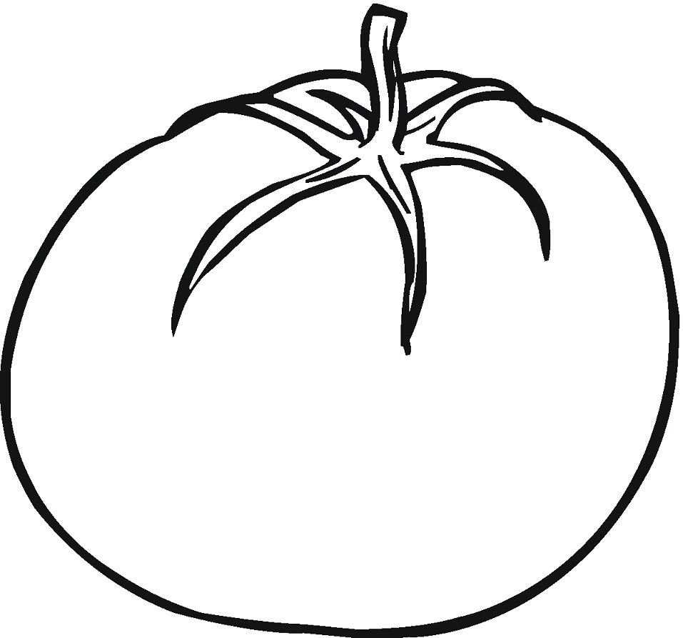Desenho de Tomate para Colorir Download e Pintar