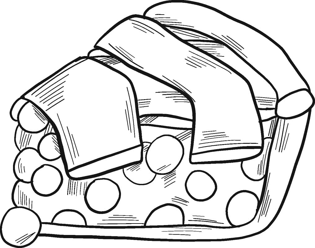 Desenho de Torta Download para Colorir e Pintar