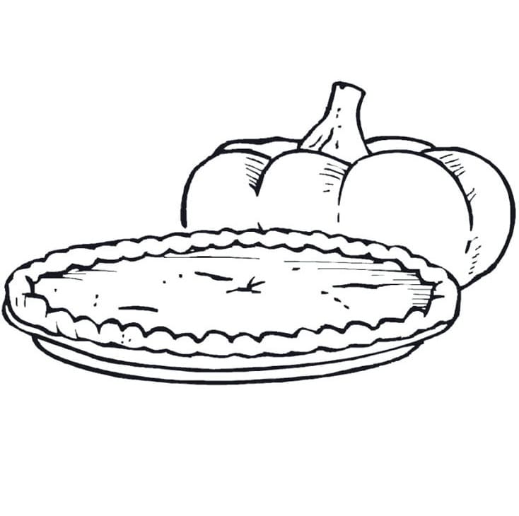 Desenho de Torta Imprimivel para Imprimir e Colorir e Pintar