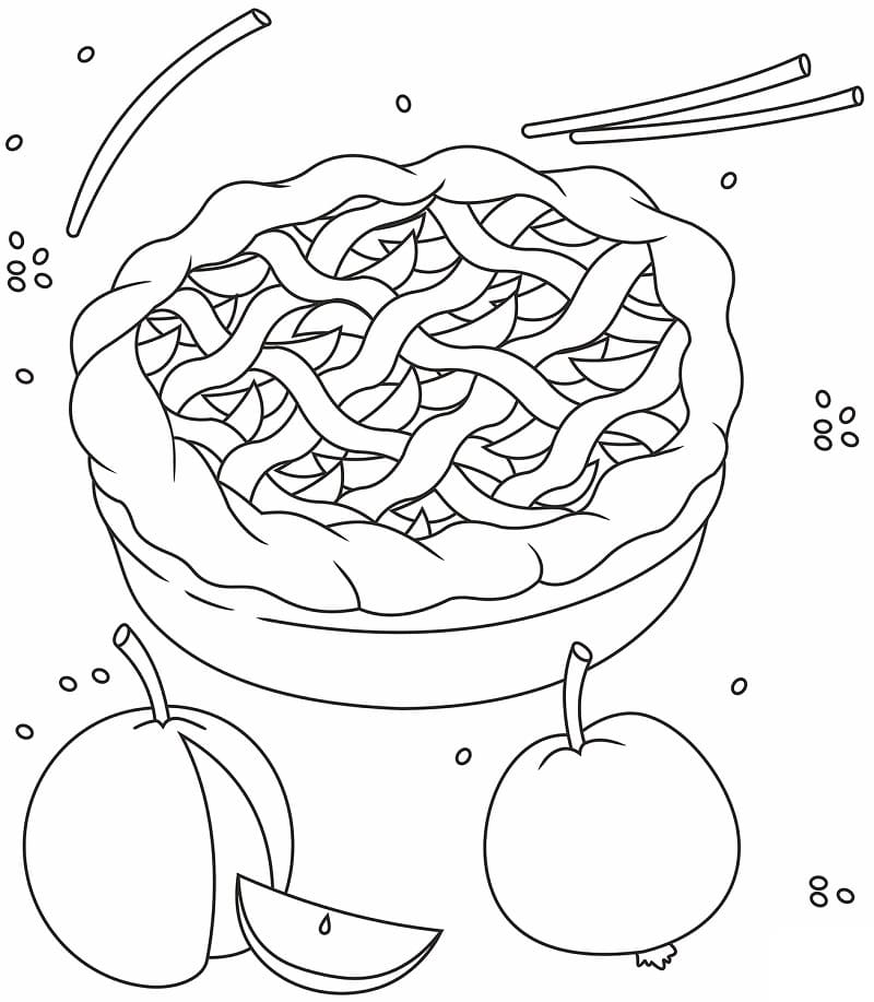 Desenho de Torta para Colorir Download Pdf e Pintar