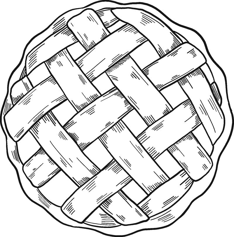 Desenho de Torta para Colorir Grátis Download e Pintar