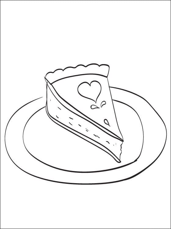 Desenho de Torta para Imprimir Download e Pintar