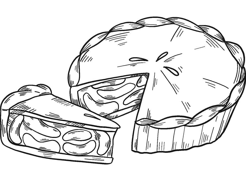 Desenho de Torta para Imprimir Grátis Download e Pintar