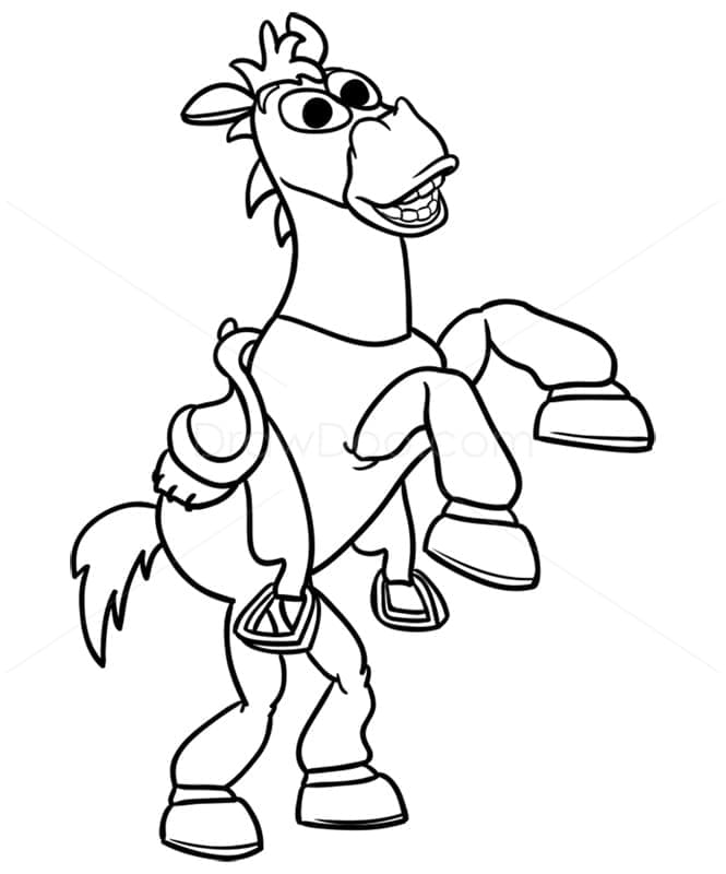 Desenho de Bullseye de Toy Story para Colorir e Pintar