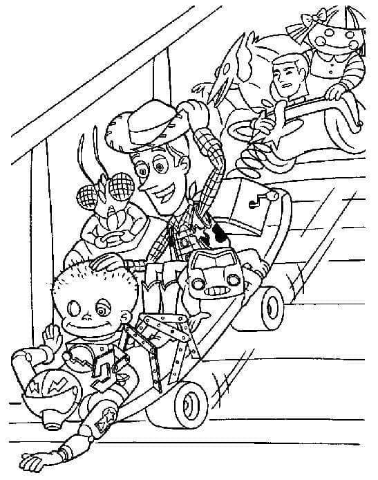 Desenho de Disney Toy Story para Colorir e Pintar