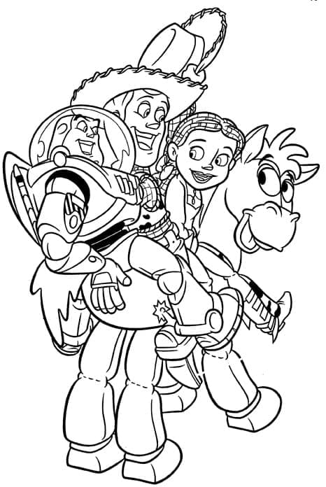 Desenho de Imprimivel Toy Story para Colorir e Pintar