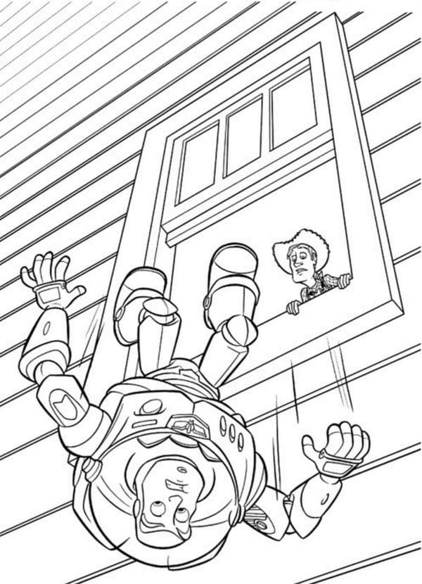 Desenho de Salvar em Toy Story para Colorir e Pintar