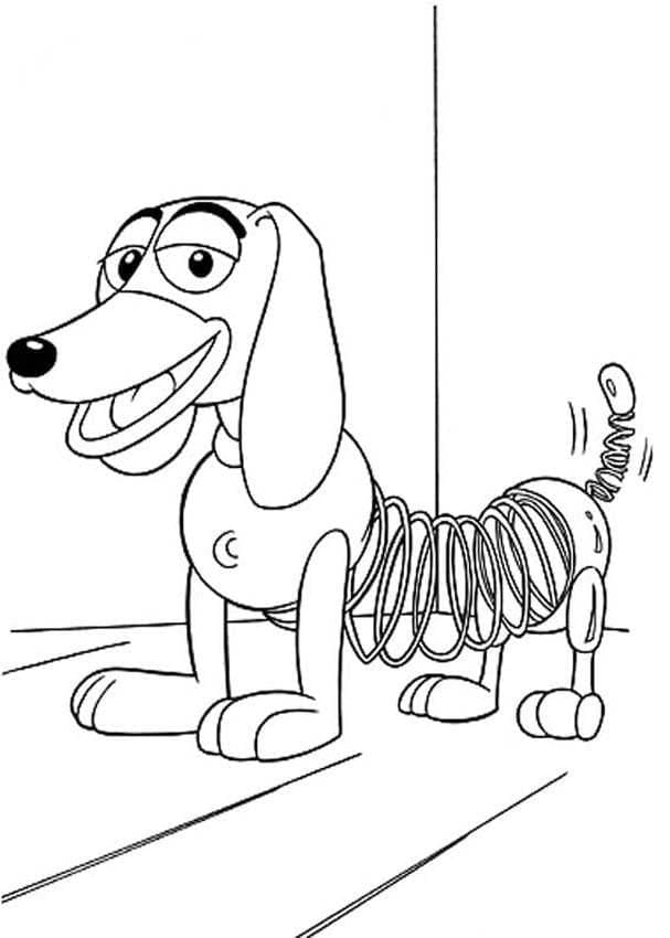 Desenho de Slinky de Toy Story para Colorir e Pintar