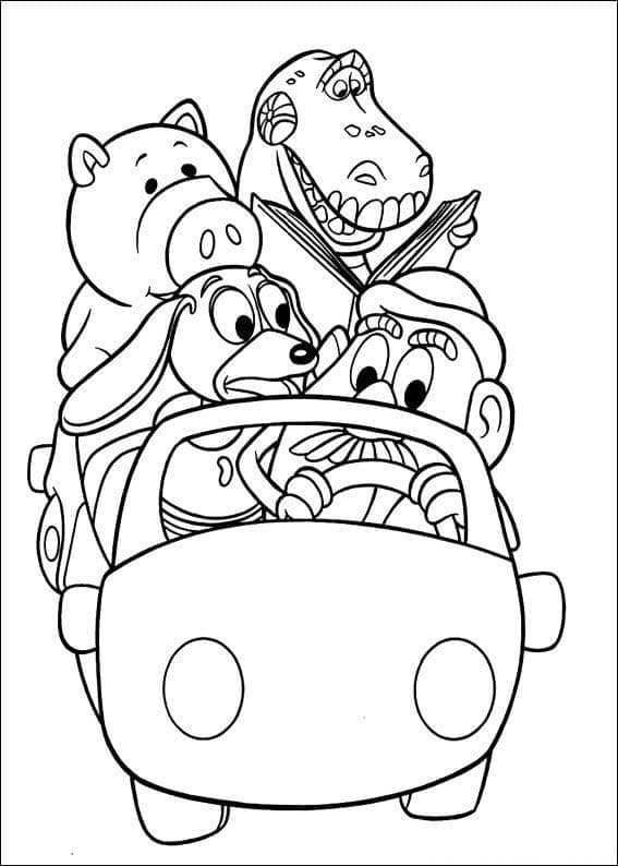 Desenho de Toy Story Disney Pixar para Colorir e Pintar