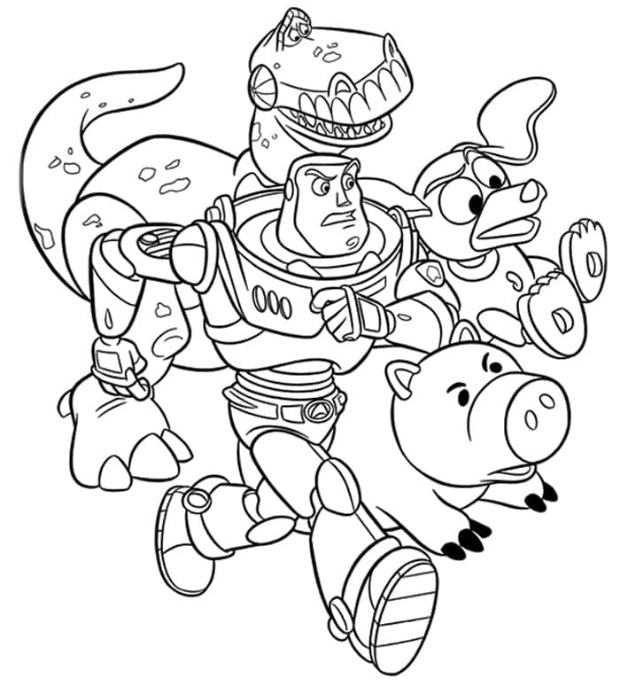 Desenho de Toy Story Disney para Colorir e Pintar