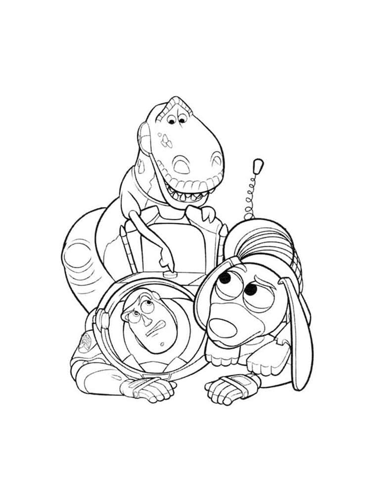 Desenho de Toy Story Grátis para Colorir e Pintar