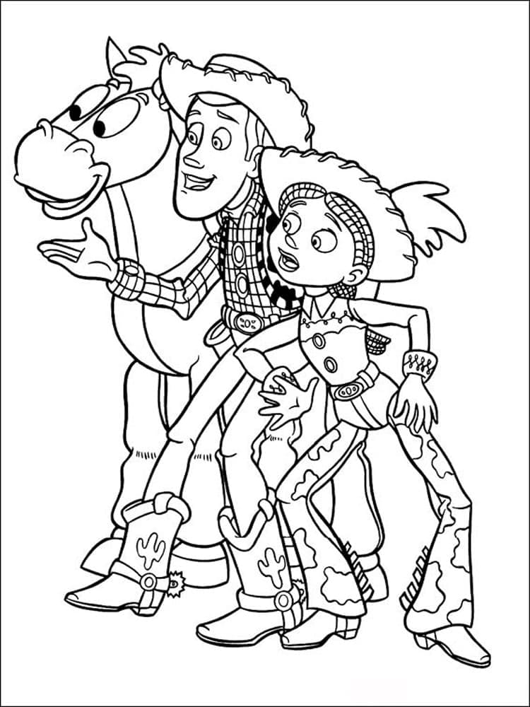Desenho de Toy Story Imprimivel para Colorir e Pintar