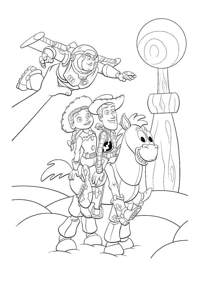 Desenho de Toy Story de Disney para Colorir e Pintar