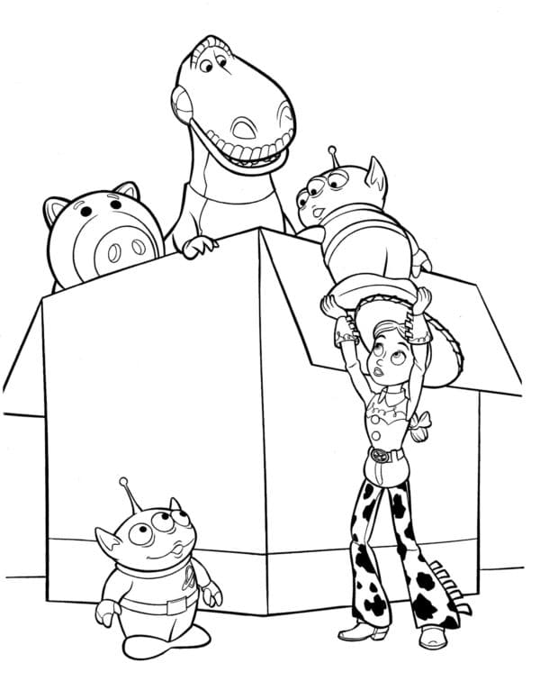 Desenho de Vamos Jogar Toy Story para Colorir e Pintar