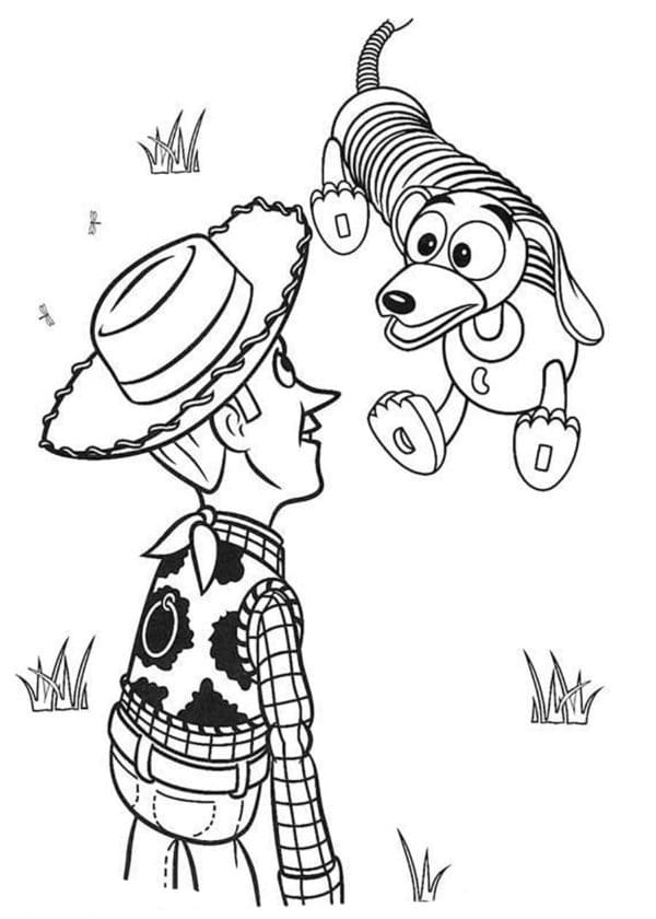 Desenho de Helix Está Feliz Toy Story para Colorir e Pintar
