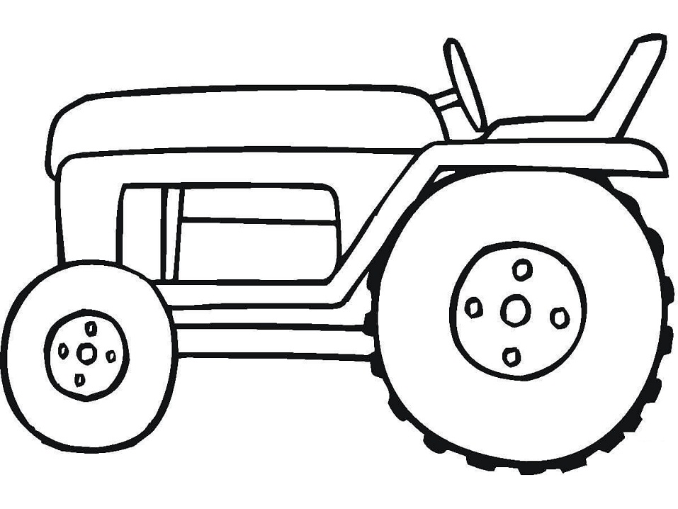 Desenho para Pintar Trator Grátis