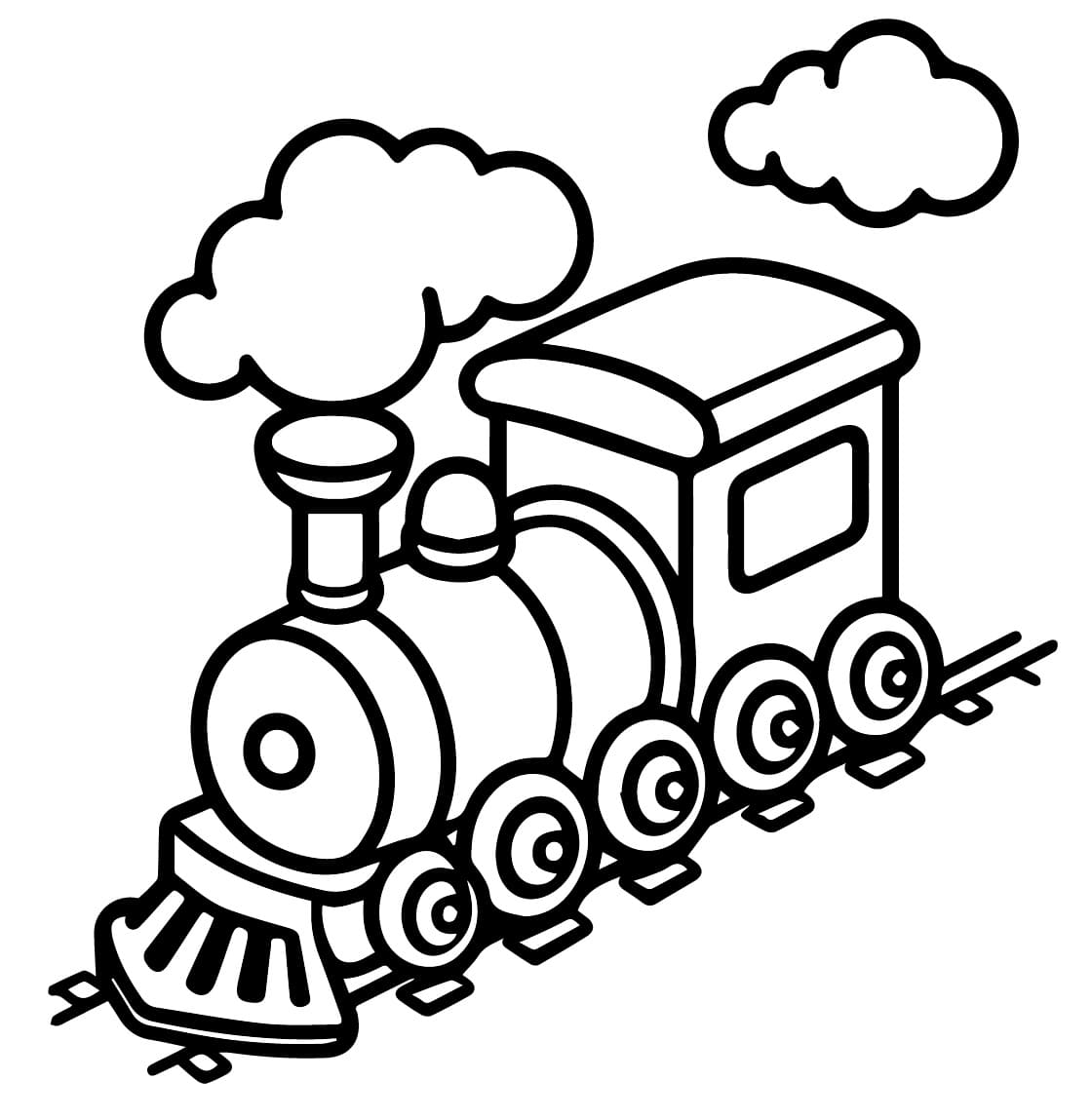 Desenhos de Trenzinho Grátis para Crianças para Colorir e Pintar