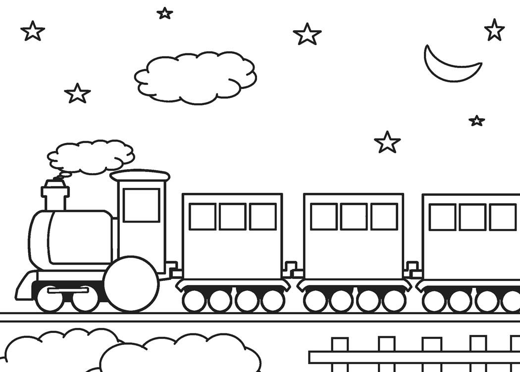 Desenho de Trem para Imprimir Pdf Grátis e Pintar
