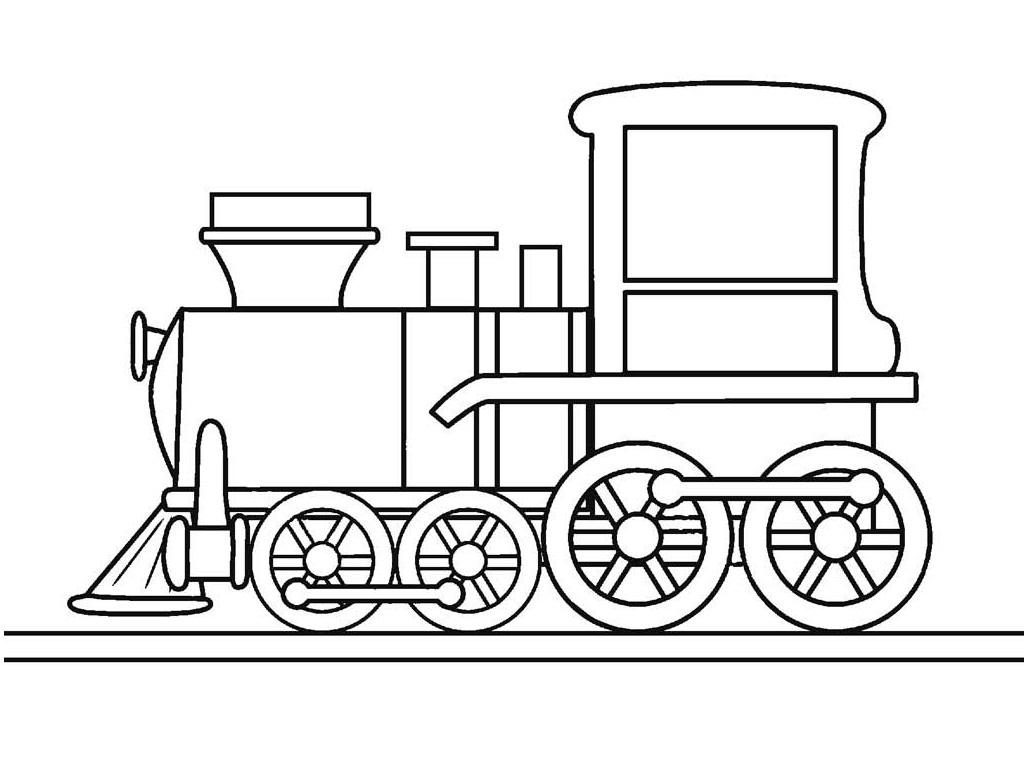 Desenho de Trem Pdf para Imprimir e Colorir e Pintar