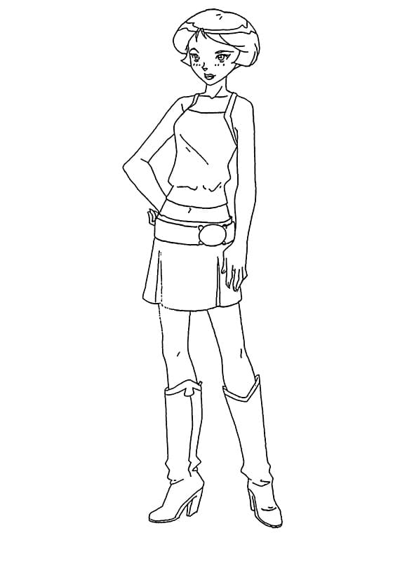 Desenho de Alex de Três Espiãs Demais para Colorir Download e Pintar