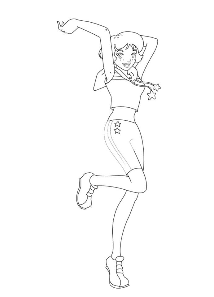 Desenho de Alex de Três Espiãs Demais para Colorir Pdf e Pintar