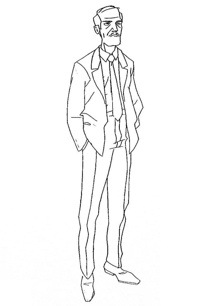 Desenho Jerry de Três Espiãs Demais para Colorir e Pintar