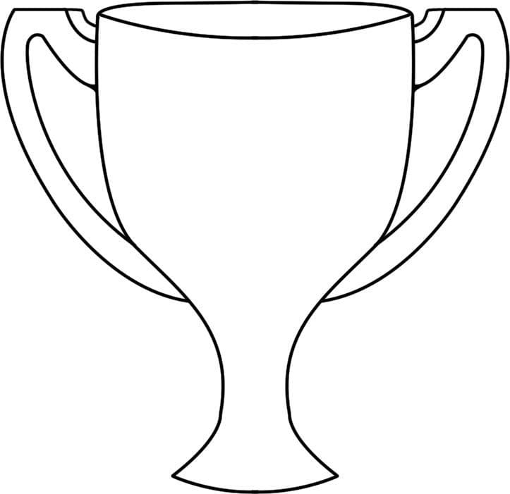 Desenho de Trofeu Download para Colorir e Pintar