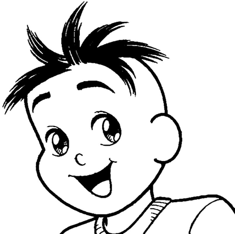 Desenho Cebolinha Jovem para Colorir e Pintar