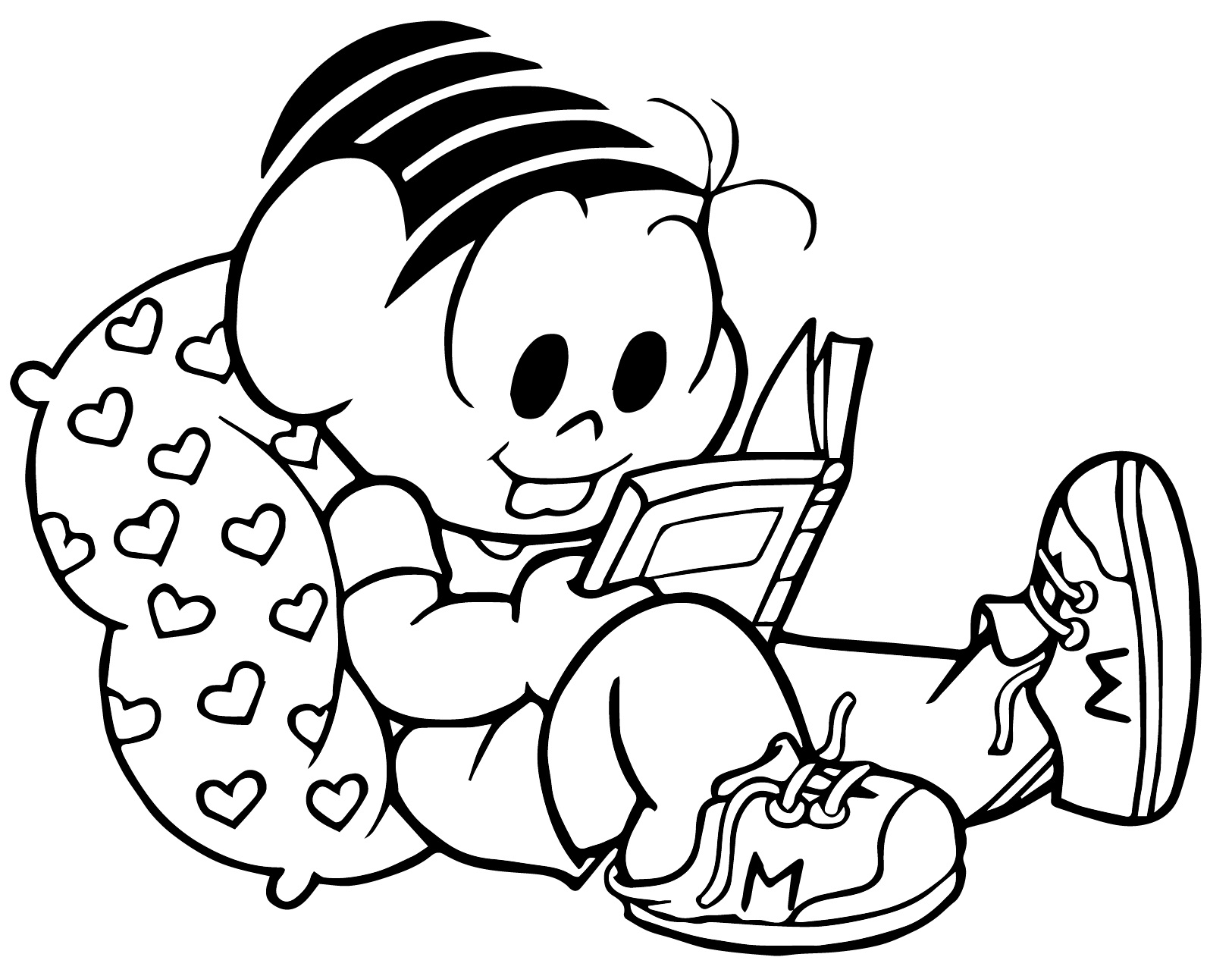 Desenhos de Linda Monica para Colorir e Pintar