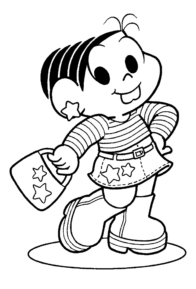 Desenhos de Monica Chique para Colorir e Pintar