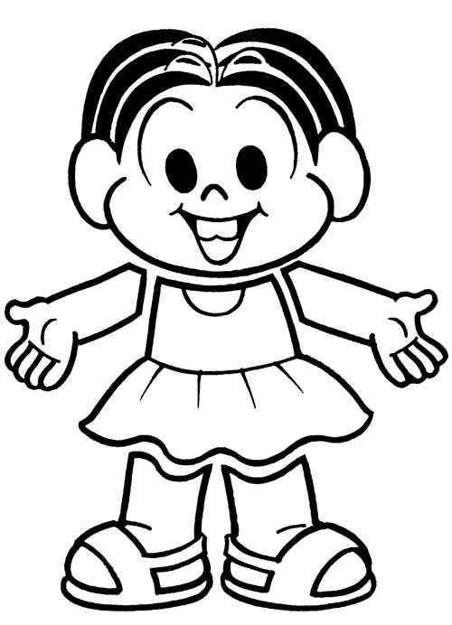 Desenhos de Monica Feliz para Colorir e Pintar