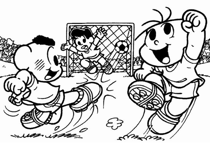 Desenhos de Turma da Monica Grátis para Colorir e Pintar