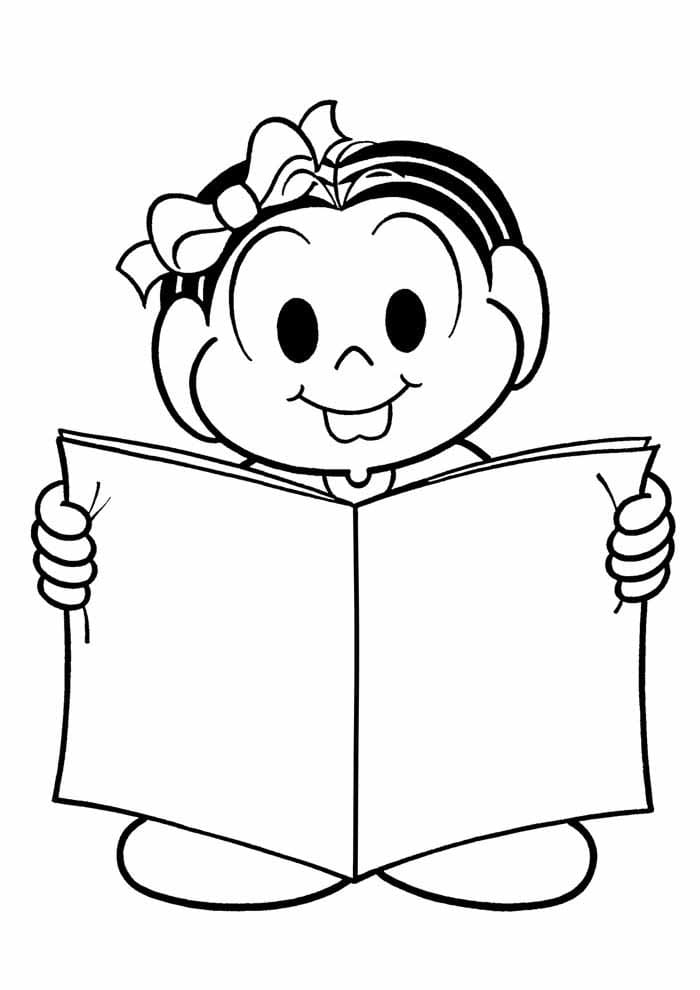 Desenho Pdf da Monica para Colorir Gratuitamente e Pintar