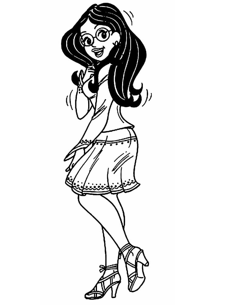 Desenho de Bela Tina para Colorir e Pintar