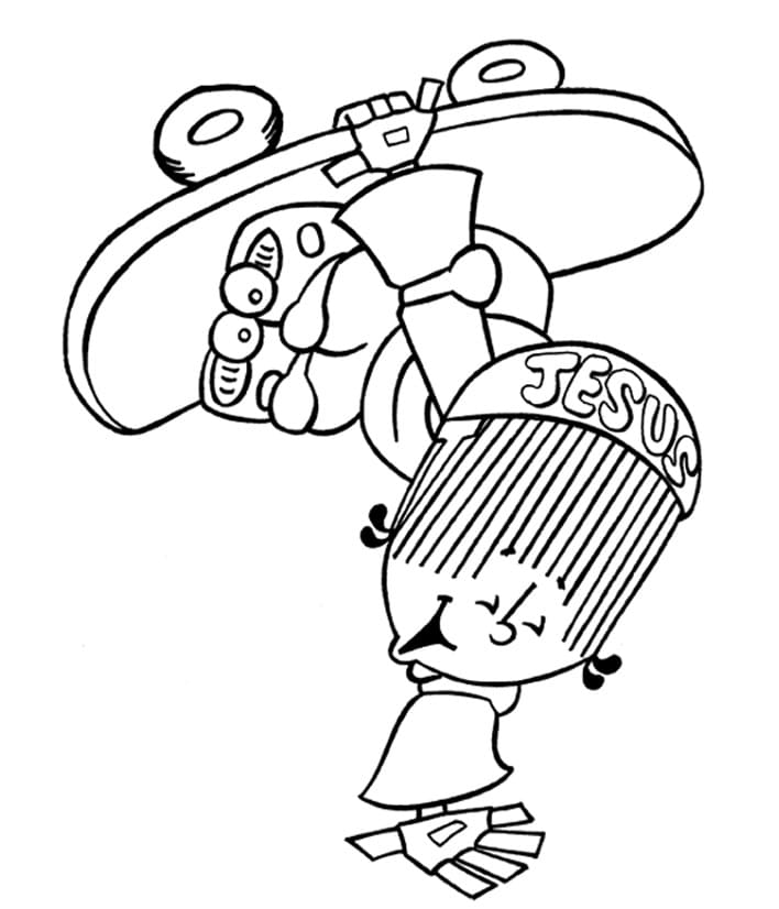 Desenho de Turma do Cristaozinho para Colorir com Giz de Cera e Pintar