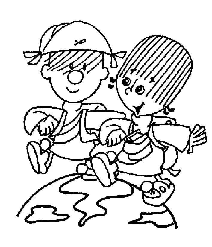 Desenho de Turma do Cristaozinho para Colorir e Pintar