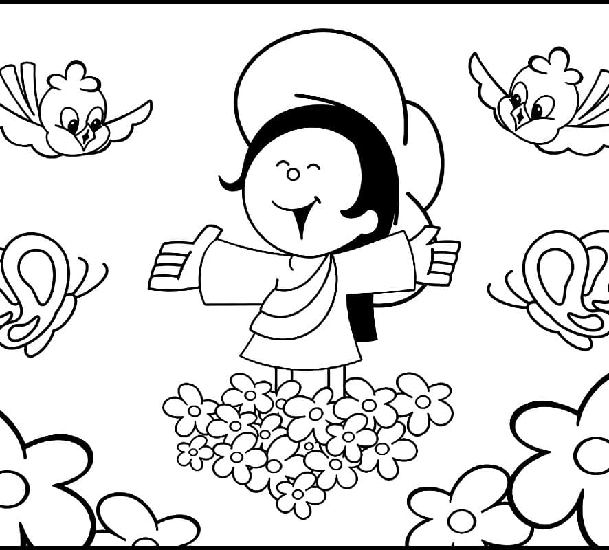 Desenho de Turma do Cristaozinho para Colorir Imprimivel Grátis e Pintar