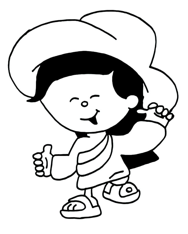 Desenho de Turma do Cristaozinho para Imprimir em Pdf e Pintar