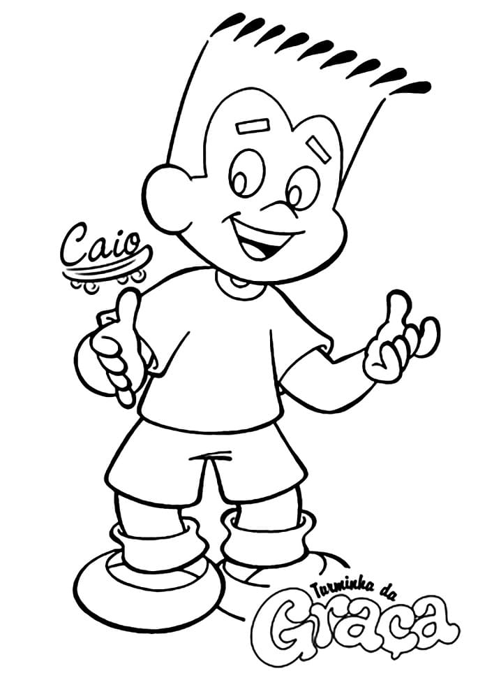 Desenho Caio de Turminha da Graça para Colorir e Pintar