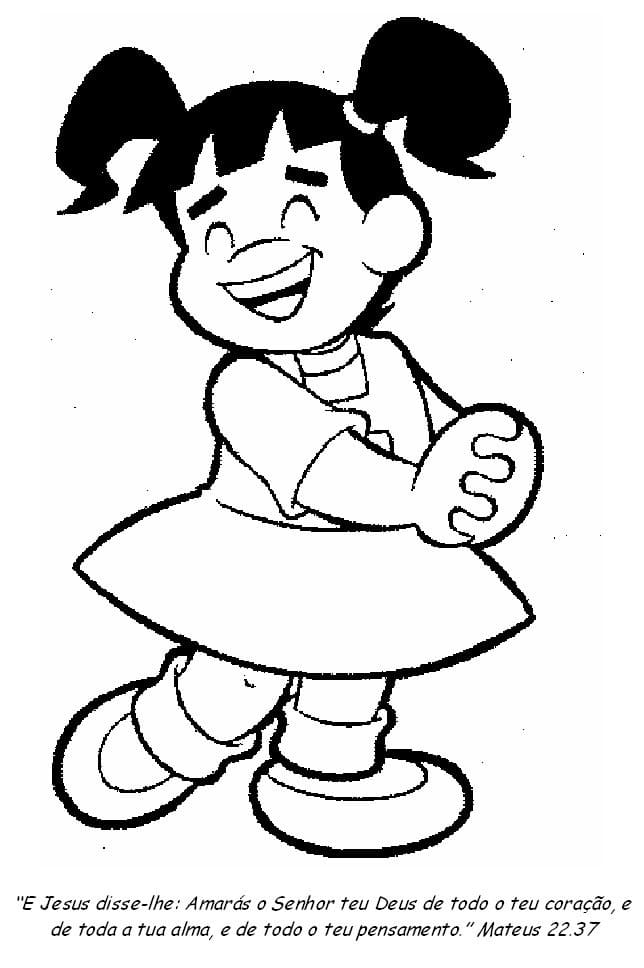 Desenho de Turminha da Graça Bíblica para Colorir Pdf e Pintar