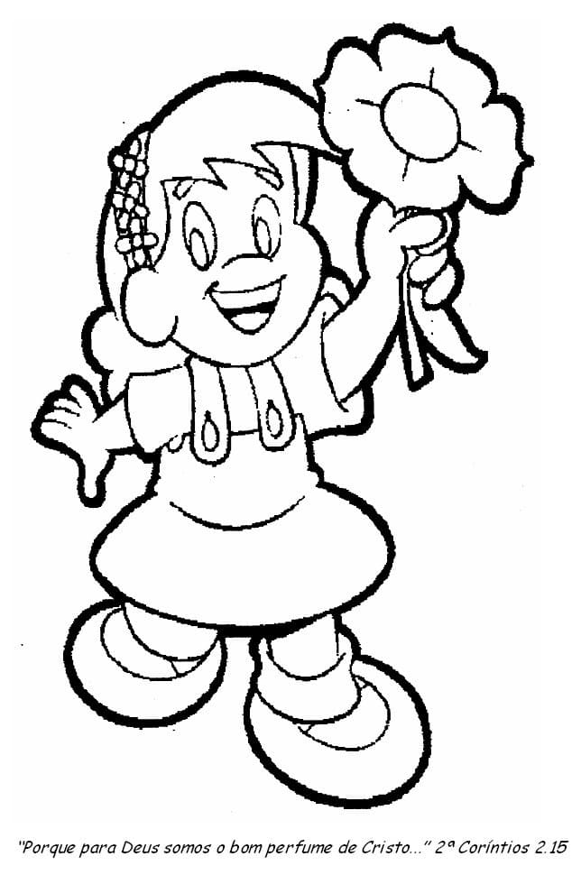 Desenho de Turminha da Graça Infantil para Colorir Download e Pintar