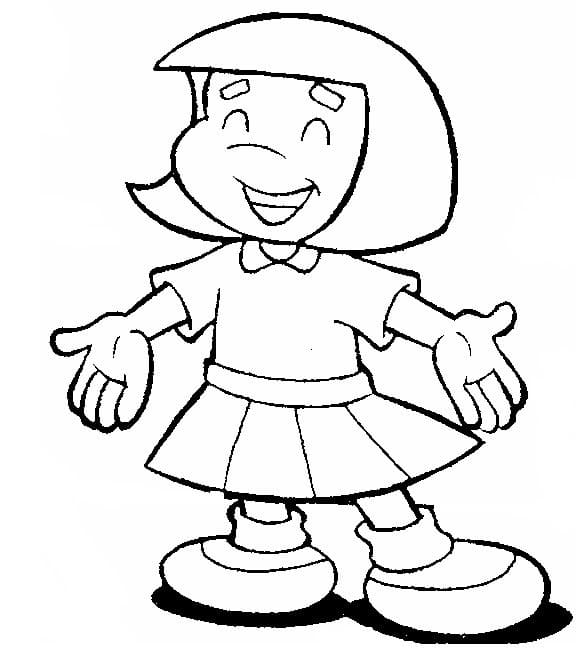 Desenho de Turminha da Graça para Imprimir e Colorir e Pintar