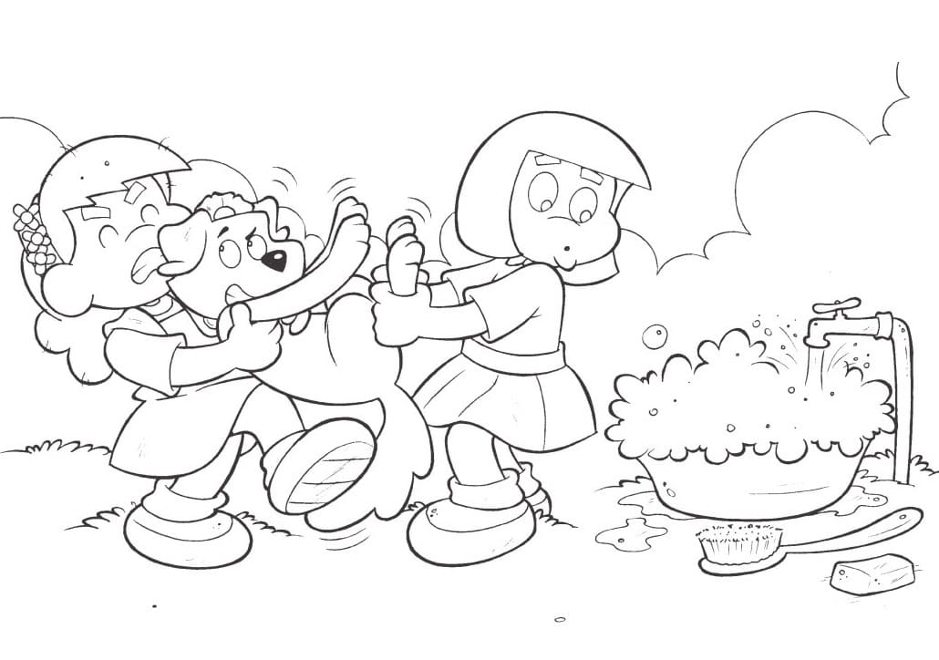 Desenho de Turminha da Graça para Imprimir Pdf e Pintar