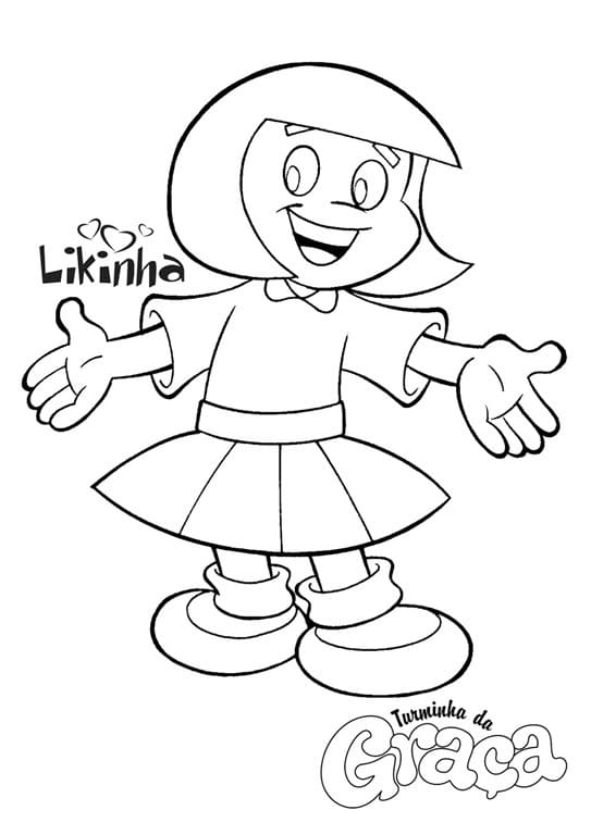 Desenho Likinha para Colorir e Pintar