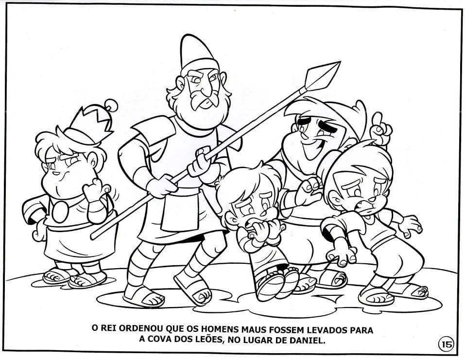 Desenho de Turminha Querubim da Bíblia para Colorir Download e Pintar