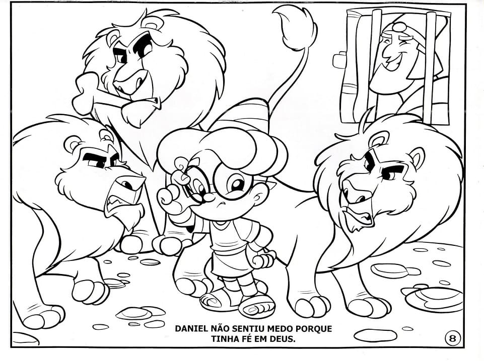 Desenho de Turminha Querubim para Colorir e Imprimir e Pintar