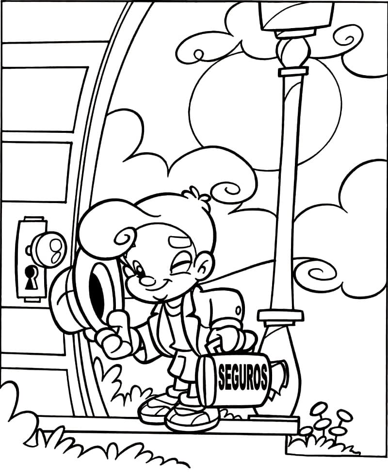 Desenho de Turminha Querubim para Colorir em Casa Pdf e Pintar