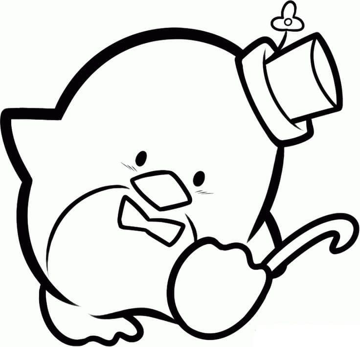 Desenho de Foto de Tuxedo Sam para Colorir e Pintar